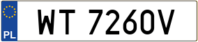 Trailer License Plate